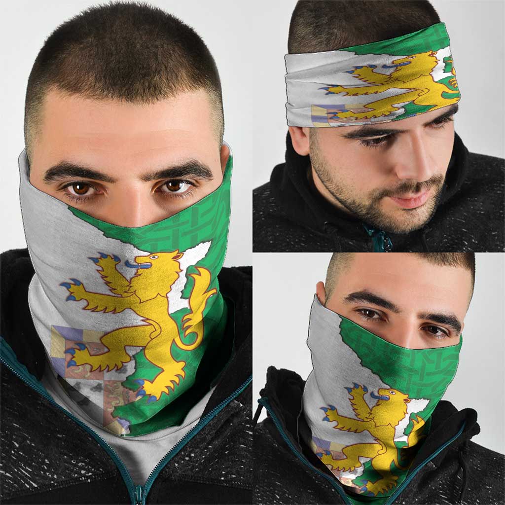 Radnorshire Wales Neck Gaiter Map and Emblem Celtic Style - Wonder Print Shop