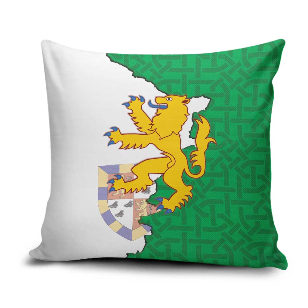 Radnorshire Wales Pillow Cover Map and Emblem Celtic Style - Wonder Print Shop