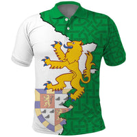 Radnorshire Wales Polo Shirt Map and Emblem Celtic Style - Wonder Print Shop