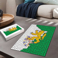 Radnorshire Wales Puzzle Map and Emblem Celtic Style - Wonder Print Shop
