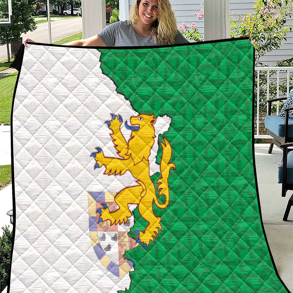 Radnorshire Wales Quilt Map and Emblem Celtic Style - Wonder Print Shop