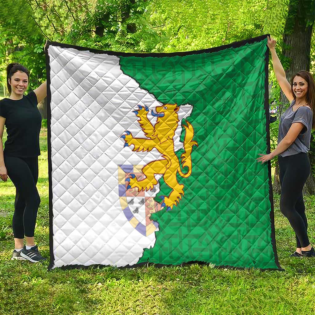 Radnorshire Wales Quilt Map and Emblem Celtic Style - Wonder Print Shop