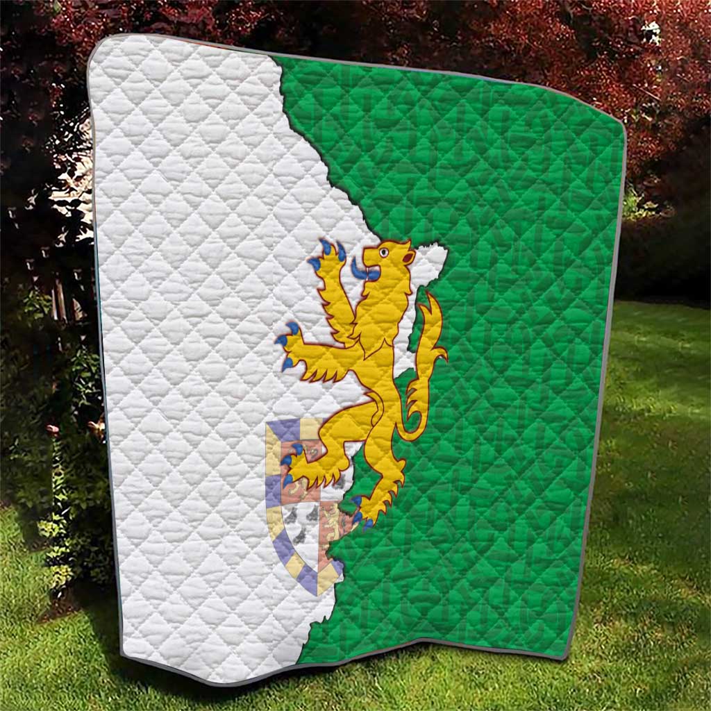 Radnorshire Wales Quilt Map and Emblem Celtic Style - Wonder Print Shop