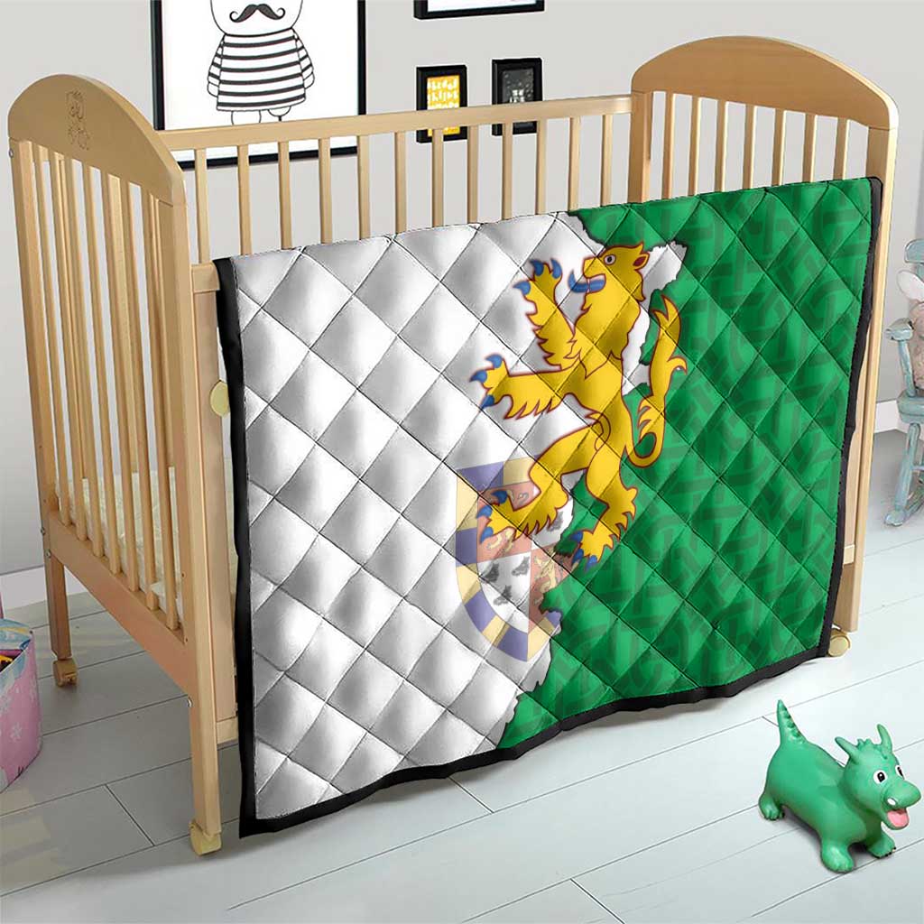 Radnorshire Wales Quilt Map and Emblem Celtic Style - Wonder Print Shop