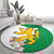 Radnorshire Wales Round Carpet Map and Emblem Celtic Style - Wonder Print Shop