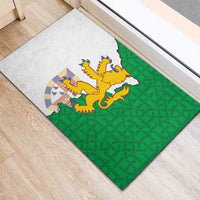 Radnorshire Wales Rubber Doormat Map and Emblem Celtic Style - Wonder Print Shop