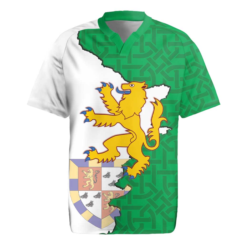 Radnorshire Wales Rugby Jersey Map and Emblem Celtic Style - Wonder Print Shop