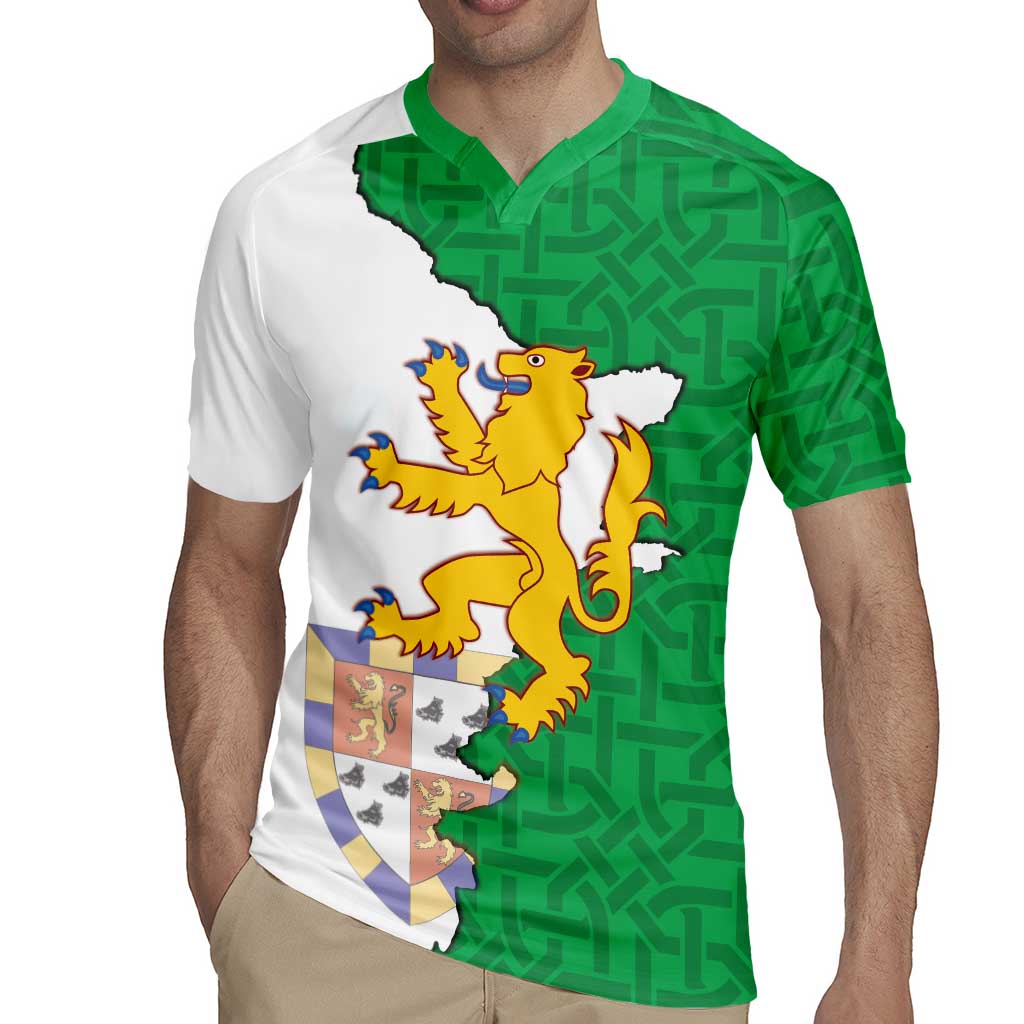 Radnorshire Wales Rugby Jersey Map and Emblem Celtic Style - Wonder Print Shop