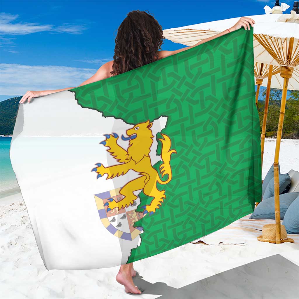 Radnorshire Wales Sarong Map and Emblem Celtic Style - Wonder Print Shop