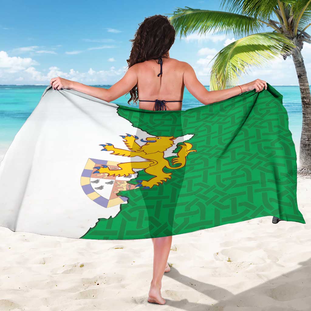 Radnorshire Wales Sarong Map and Emblem Celtic Style - Wonder Print Shop