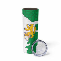 Radnorshire Wales Skinny Tumbler Map and Emblem Celtic Style - Wonder Print Shop