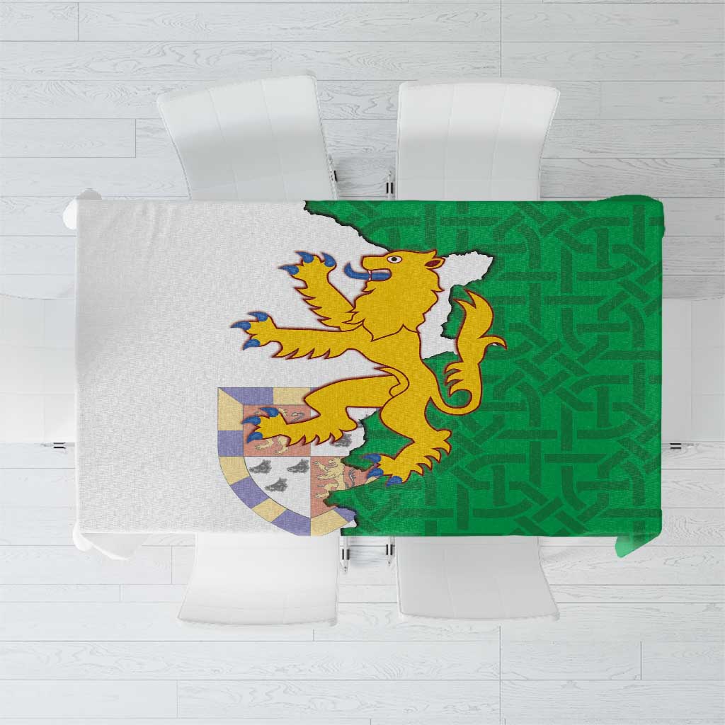 Radnorshire Wales Tablecloth Map and Emblem Celtic Style - Wonder Print Shop