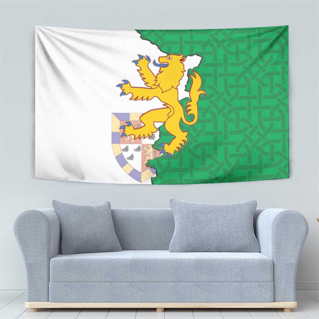 Radnorshire Wales Tapestry Map and Emblem Celtic Style - Wonder Print Shop