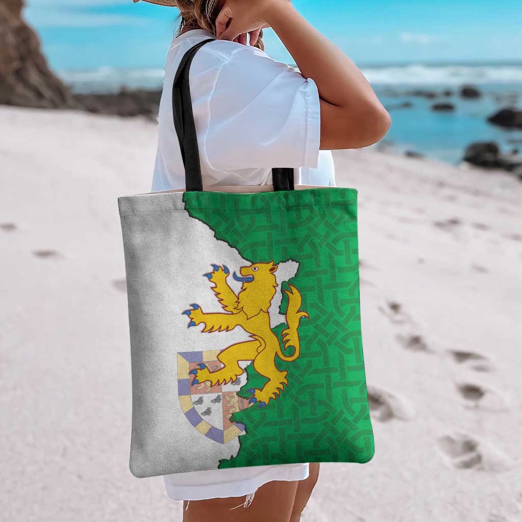 Radnorshire Wales Tote Bag Map and Emblem Celtic Style - Wonder Print Shop