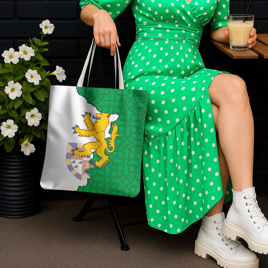 Radnorshire Wales Tote Bag Map and Emblem Celtic Style - Wonder Print Shop