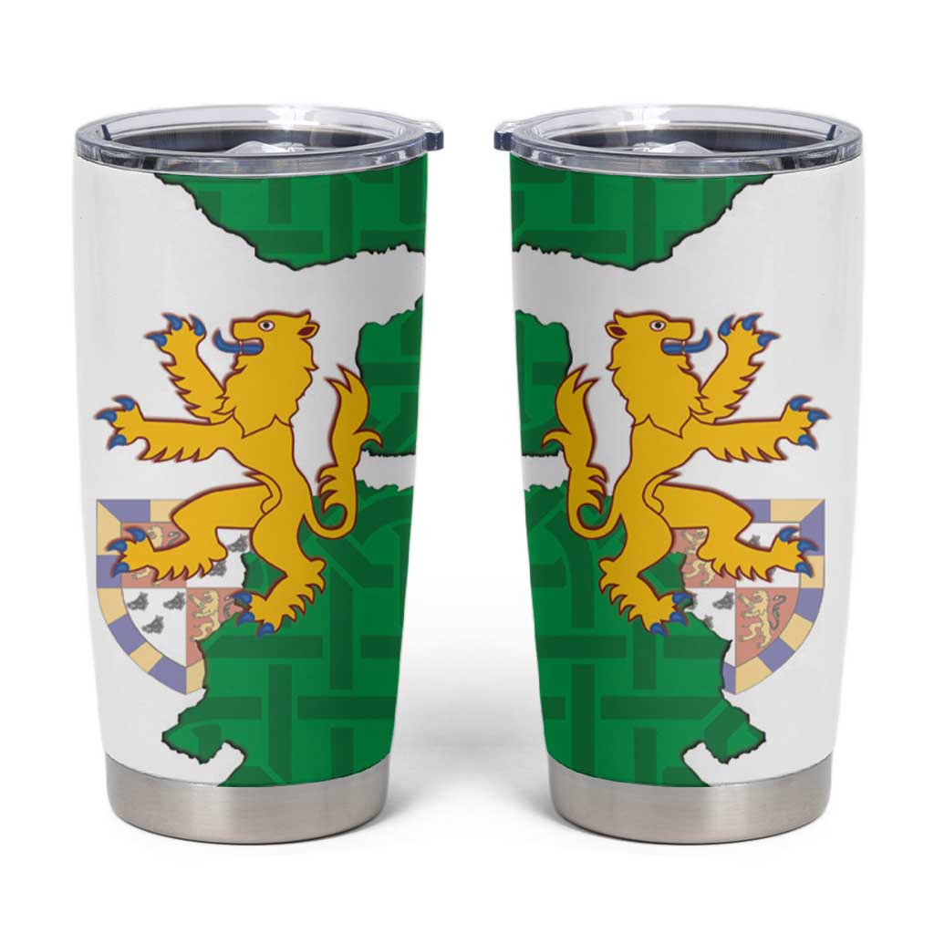 Radnorshire Wales Tumbler Cup Map and Emblem Celtic Style - Wonder Print Shop