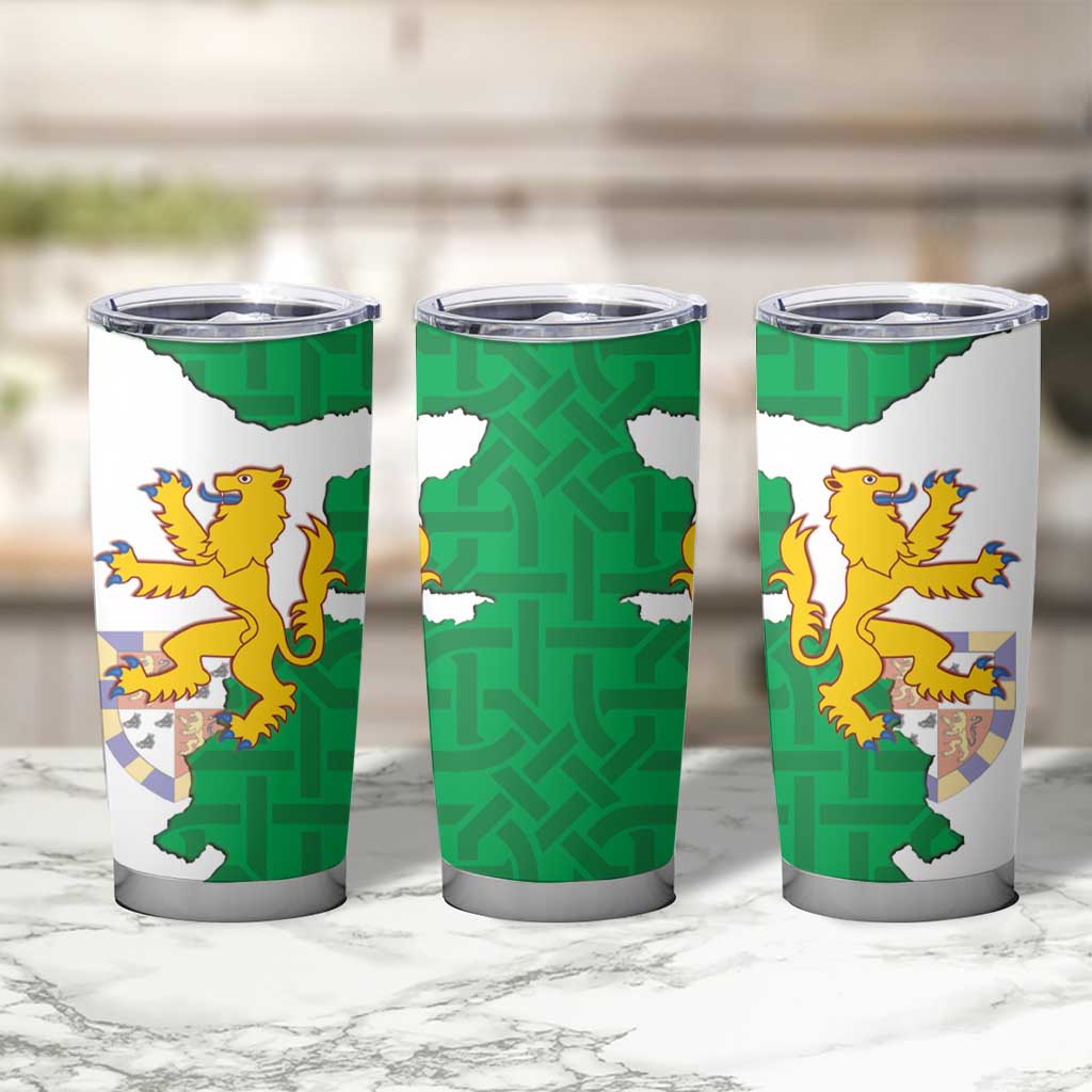 Radnorshire Wales Tumbler Cup Map and Emblem Celtic Style - Wonder Print Shop