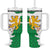Radnorshire Wales Tumbler With Handle Map and Emblem Celtic Style - Wonder Print Shop