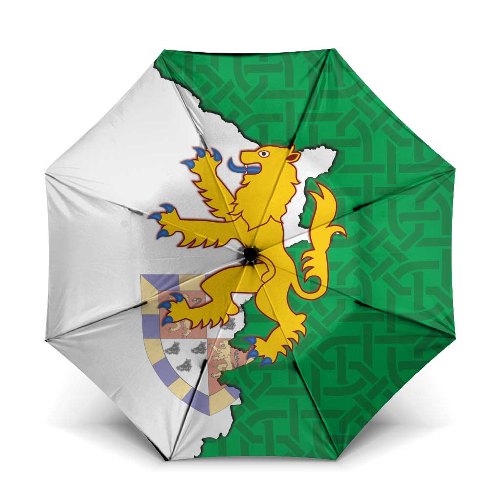Radnorshire Wales Umbrella Map and Emblem Celtic Style - Wonder Print Shop