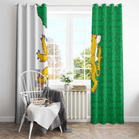 Radnorshire Wales Window Curtain Map and Emblem Celtic Style - Wonder Print Shop