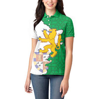 Radnorshire Wales Women Polo Shirt Map and Emblem Celtic Style - Wonder Print Shop