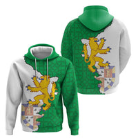 Radnorshire Wales Zip Hoodie Map and Emblem Celtic Style - Wonder Print Shop