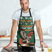 Personalized Radnorshire Wales Christmas Apron Red-Tailed Hawk Design - Wonder Print Shop