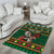 Personalized Radnorshire Wales Christmas Area Rug Red-Tailed Hawk Design - Wonder Print Shop