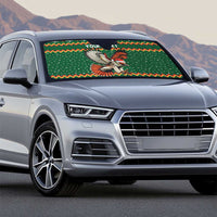 Personalized Radnorshire Wales Christmas Auto Sun Shade Red-Tailed Hawk Design - Wonder Print Shop