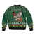 Personalized Radnorshire Wales Christmas Bomber Jacket Red-Tailed Hawk Design - Wonder Print Shop