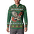 Personalized Radnorshire Wales Christmas Button Sweatshirt Red-Tailed Hawk Design - Wonder Print Shop