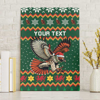 Personalized Radnorshire Wales Christmas Canvas Wall Art Red-Tailed Hawk Design - Wonder Print Shop