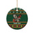 Personalized Radnorshire Wales Christmas Ceramic Ornament Red-Tailed Hawk Design - Wonder Print Shop