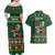 Personalized Radnorshire Wales Christmas Couples Matching Off Shoulder Maxi Dress and Hawaiian Shirt Red-Tailed Hawk Design - Wonder Print Shop