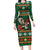 Personalized Radnorshire Wales Christmas Family Matching Long Sleeve Bodycon Dress and Hawaiian Shirt Red-Tailed Hawk Design - Wonder Print Shop