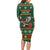 Personalized Radnorshire Wales Christmas Family Matching Long Sleeve Bodycon Dress and Hawaiian Shirt Red-Tailed Hawk Design - Wonder Print Shop