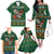 Personalized Radnorshire Wales Christmas Family Matching Off The Shoulder Long Sleeve Dress and Hawaiian Shirt Red-Tailed Hawk Design - Wonder Print Shop