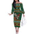Personalized Radnorshire Wales Christmas Family Matching Off The Shoulder Long Sleeve Dress and Hawaiian Shirt Red-Tailed Hawk Design - Wonder Print Shop