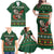 Personalized Radnorshire Wales Christmas Family Matching Off Shoulder Maxi Dress and Hawaiian Shirt Red-Tailed Hawk Design - Wonder Print Shop