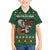 Personalized Radnorshire Wales Christmas Family Matching Short Sleeve Bodycon Dress and Hawaiian Shirt Red-Tailed Hawk Design - Wonder Print Shop