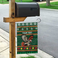 Personalized Radnorshire Wales Christmas Garden Flag Red-Tailed Hawk Design - Wonder Print Shop