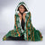 Personalized Radnorshire Wales Christmas Hooded Blanket Red-Tailed Hawk Design - Wonder Print Shop