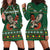 Personalized Radnorshire Wales Christmas Hoodie Dress Red-Tailed Hawk Design - Wonder Print Shop