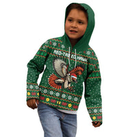 Personalized Radnorshire Wales Christmas Kid Hoodie Red-Tailed Hawk Design - Wonder Print Shop