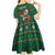 Personalized Radnorshire Wales Christmas Kid Short Sleeve Dress Red-Tailed Hawk Design - Wonder Print Shop