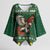 Personalized Radnorshire Wales Christmas Kimono Sleeve Blouse Red-Tailed Hawk Design - Wonder Print Shop