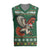 Personalized Radnorshire Wales Christmas Knitted V-Neck Vest Red-Tailed Hawk Design - Wonder Print Shop