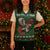Personalized Radnorshire Wales Christmas Knitted V-Neck Vest Red-Tailed Hawk Design - Wonder Print Shop