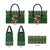 Personalized Radnorshire Wales Christmas Leather Bag Red-Tailed Hawk Design - Wonder Print Shop
