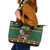 Personalized Radnorshire Wales Christmas Leather Tote Bag Red-Tailed Hawk Design - Wonder Print Shop